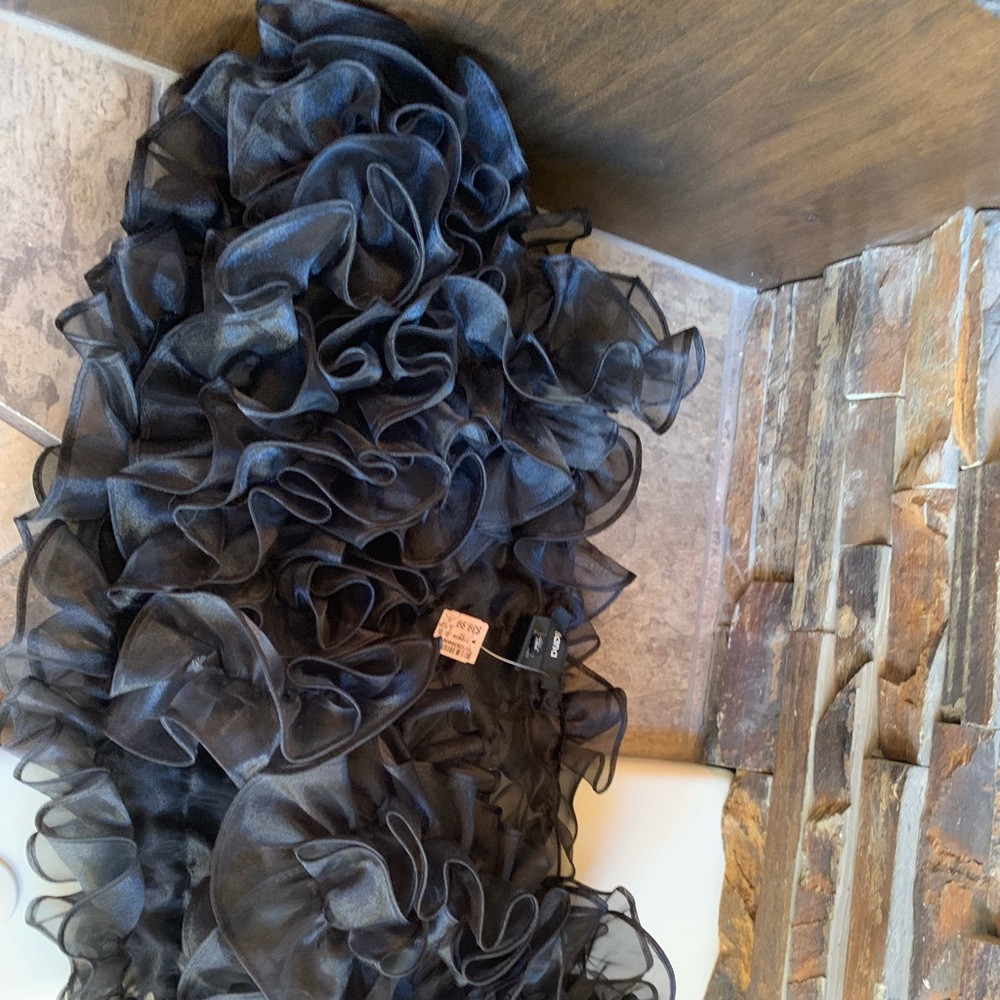 NWT! Black Shaw with button clasp